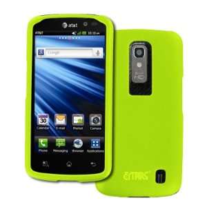  EMPIRE LG Nitro HD Rubberized Hard Case Cover (Neon Green 