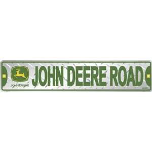  John Deere 66139 JD Road   Embossed Metal Sign: Automotive