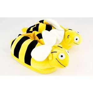 : Happy Fun Feet Premium Quality Animal Designed Slippers Bumble Bee 
