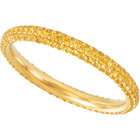   14K Yellow Gold Yellow Sapphire Eternity Wedding Band Ring Size 5.5