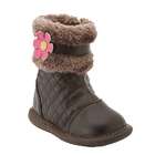 Wee Squeak Toddler Girls Shoes Brown Fur Pansy Boots 7