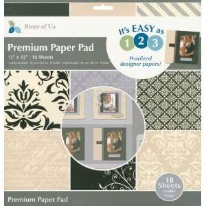   12 Inch Paper Pad, 18 Sheets, Pearl Story Of Us Arts, Crafts & Sewing