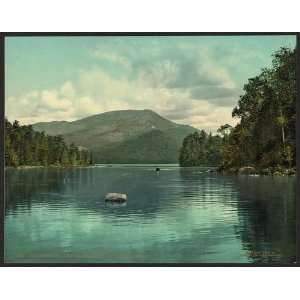 Blue Mountain from Eagle Lake,canoe,Adirondack Mountains,New York,NY 