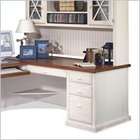   Southampton Left Facing 68 Wood Executive Desk in Distressed Oyster