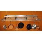 HSM Kitchen Pot Rack with Hanger Rods and Utensil Grid   58 Inch