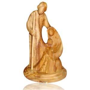  19cm Large Holy Family Olive Wood Figure: Everything Else