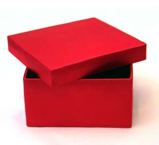 Small Luxury Satin Lined Keepsake Classy Gift Box in Dark Red  Size 1 