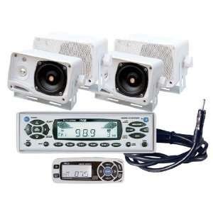   Player/Weather Band w/Four Weather Proof Mini Box Speakers: Automotive