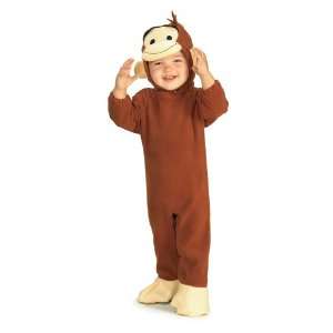  Curious George Hooded Jumpsuit Monkey Newborn or Infant 