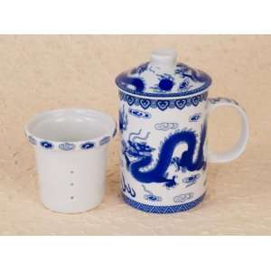 Blue Dragon Filter Tea Cup:  Kitchen & Dining