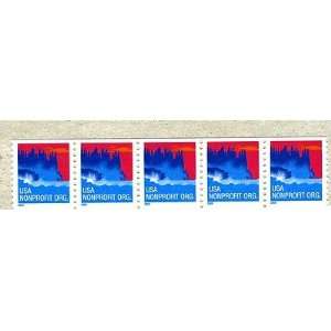    Seacoast Non Profit Strip of 5 U.S. Postage Stamps 