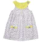   Carters Girls Newborn Dress Sleeveless Grey/Lime/Animal Print