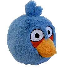   Birds 5 inch Plush with Sound   Blue   Commonwealth Toys   