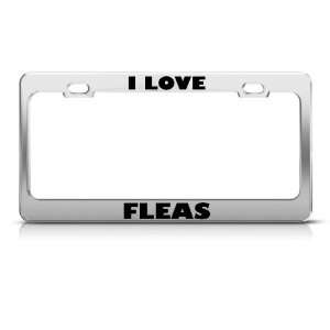 Love Fleas Flea Insect Animal Metal License Plate Frame Tag Holder