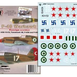   40 Warhawk in USSR, Finland, Turkey, Egypt (1/48 decals) Toys & Games