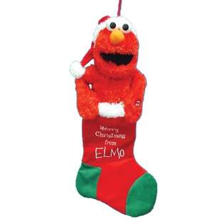Kurt Adler Sesame Street Animated Singing Elmo Stocking 