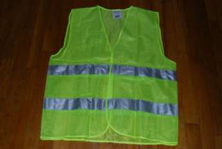   GREEN W/ SILVER REFLECTIVE STRIPES Safety Vest   