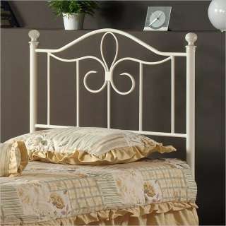 Hillsdale Westfield Metal Poster Off White Bed  