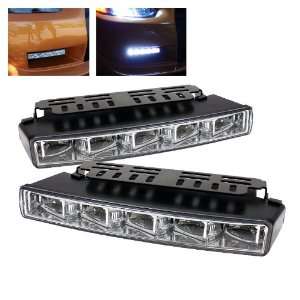 SPYDER Universal DRL (Engine Activated) LED Lights   Chrome /1 pair