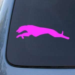 GREYHOUND RUN   Dog   Vinyl Car Decal Sticker #1519  Vinyl Color 