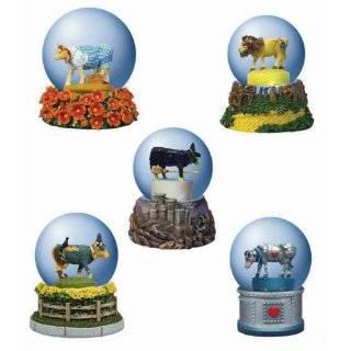 Wizard of Oz Cow Parade Snow Globes Set of 5