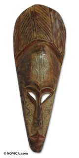 MY MOTHER~~Hand Carved African Mask~~Ghana Art NOVICA  