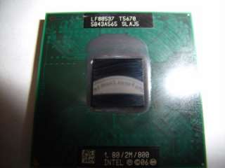 T5670 Intel 1.80 GHz SLAJ5 CPU Laptop Processor Core 2  