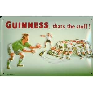  Guinness Thats The Stuff (Rugby) Embossed Steel Sign 