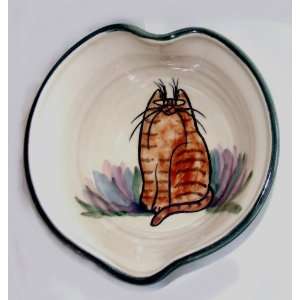 Kitty Heart Shape Bowl by Moonfire Pottery: Kitchen 