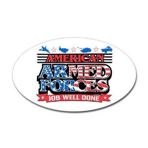   Oval) American Armed Forces Army Navy Air Force Military Job Well Done
