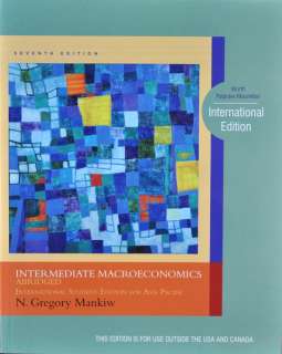 Macroeconomics by Mankiw 7th Softcover International ED 9781429218870 