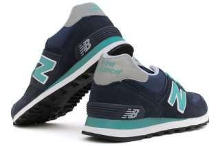 New Balance 574 Series WL574NGE New Women Navy Teal Classic Casual 