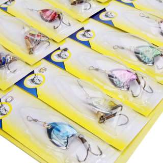   Assorted Spoon Metal Fishing Lures Spinner Baits Hooks Tackle  