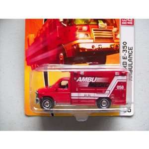 Matchbox Emergency Response Series #55 08 Ford E 350 Ambulance Ambu 