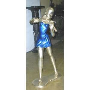    Metropolitan Galleries SRB30194 Violin Girl Bronze