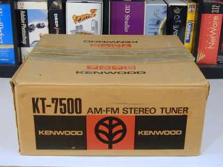 Kenwood (Trio) KT 7500 AM FM Stereo Tuner   1978   Original Owner, Box 