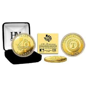   Rangers 40th Anniversary Gold Coin by Highland Mint: Sports & Outdoors