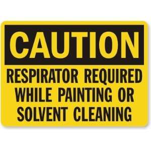   Painting Or Solvent Cleaning Aluminum Sign, 14 x 10