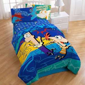  Phineas and Ferb Bedding Sheet Set   Twin