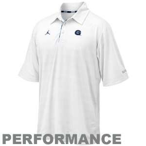  Nike Georgetown Hoyas White Performance Polo: Sports 