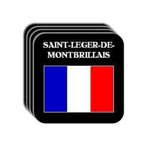 France   SAINT LEGER DE MONTBRILLAIS Set of 4 Mini Mousepad Coasters