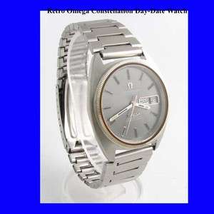 Mint Steel Retro Omega Constellation DayDate Watch 1972  