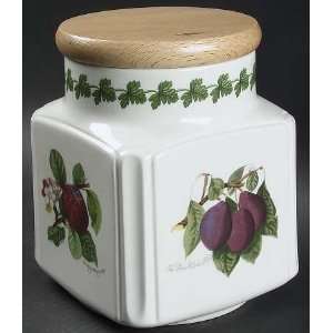  Portmeirion Pomona Medium Square Canister with Wood Lid 