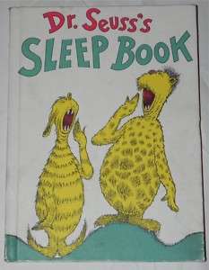 Dr. Seusss Sleep Book 1962 large format HC  