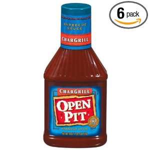 Open Pit Char Grill BBQ Sauce, 18 Ounce (Pack of 6)  