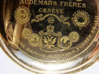    Freres 18k gold Chronograph&Repeater pocket watch for Russian Navy