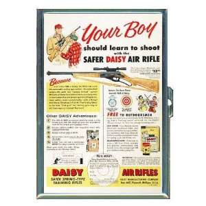  Daisy Air Rifle 1950s Retro Ad ID Holder, Cigarette Case 