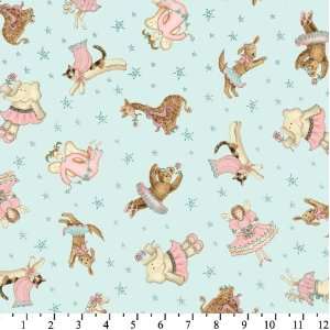  Fanciful Friends Ballet Nursery Girls Cotton Fabric By the 
