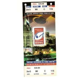  1998 1st Music City Bowl Game Full Ticket Va Tech Alabama 
