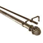 BCL Drapery Hardware Acorn Curtain Rod in Antique Silver   Size: 86 